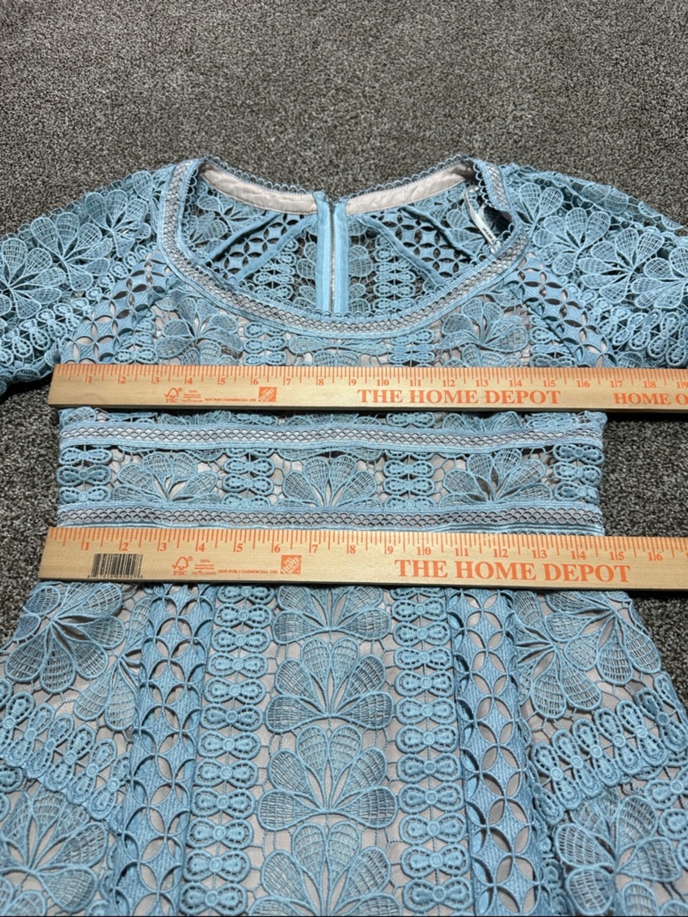 Self Portrait floral guipure lace mini dress lace size 8 - Picture 2 of 9